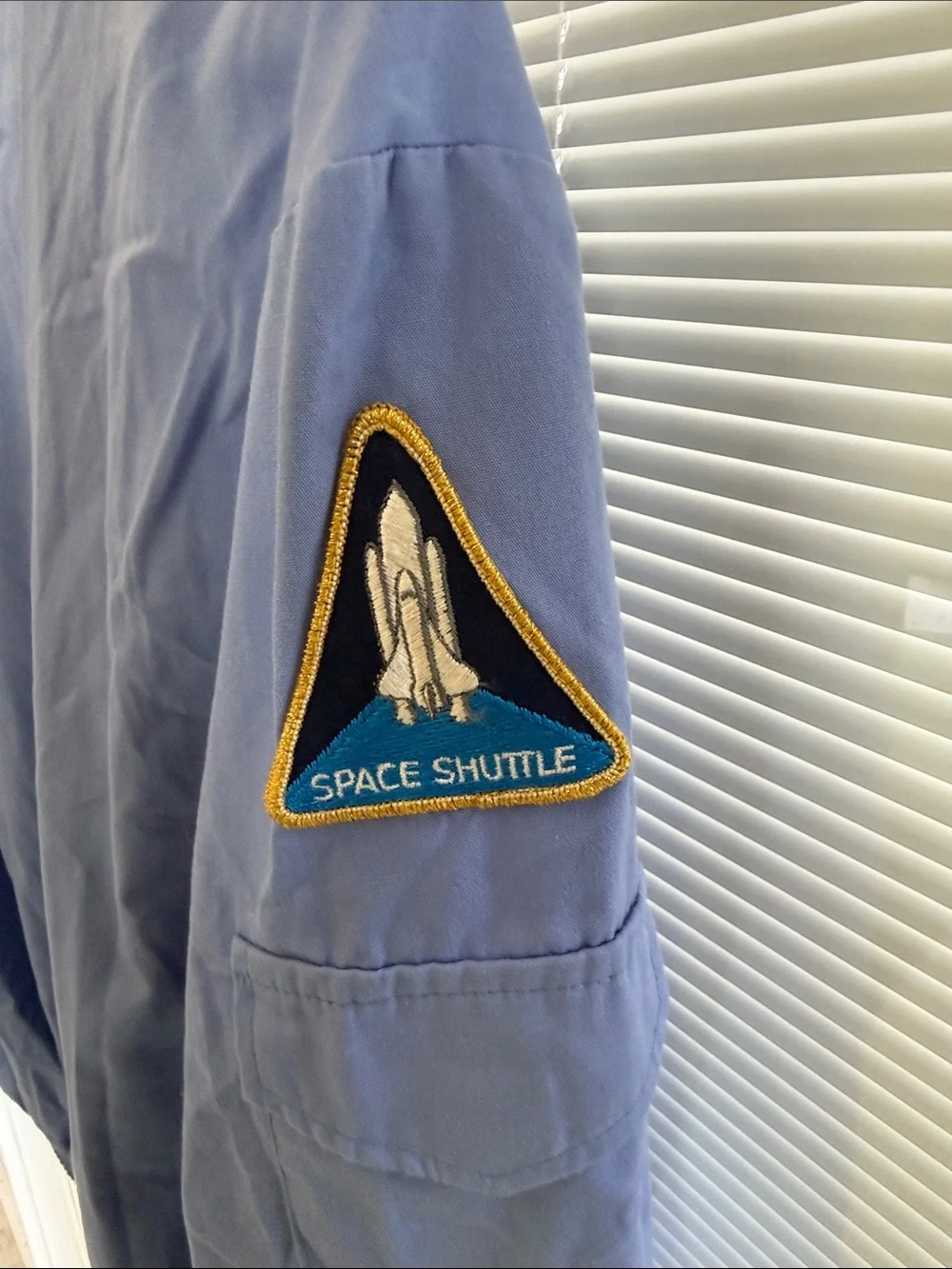 Vintage KCSC Patch Blue Flight Jacket with Name Patch